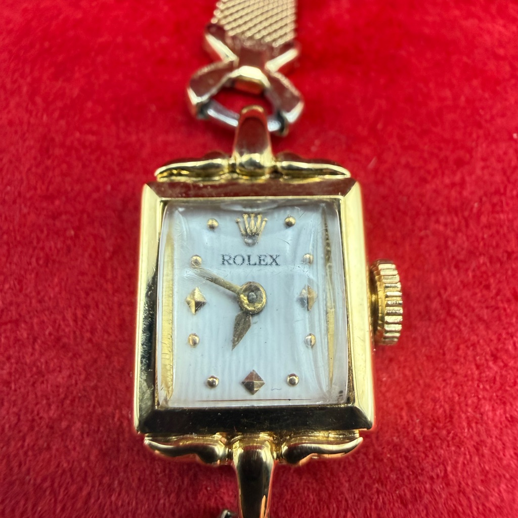 rolex womens 18k gold
